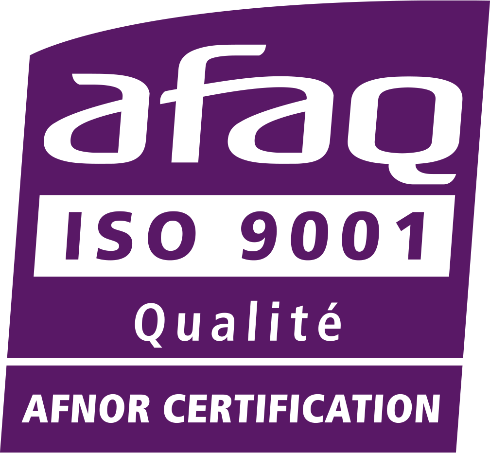 la certification ISO 9001 est délivrée par l'AFNOR